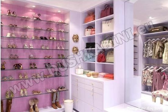 Прозрачни ПОЛИЦИ за гардероб